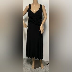 Sandra Darren Black Maxi A-Line Dress - size 10